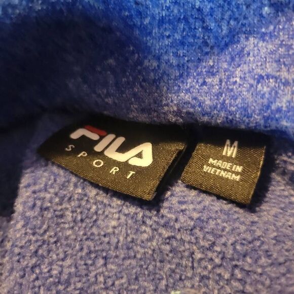 Fila Blue Women's 1/4 Zip Pullover Hoodie Size Medium - Picture 6 of 7